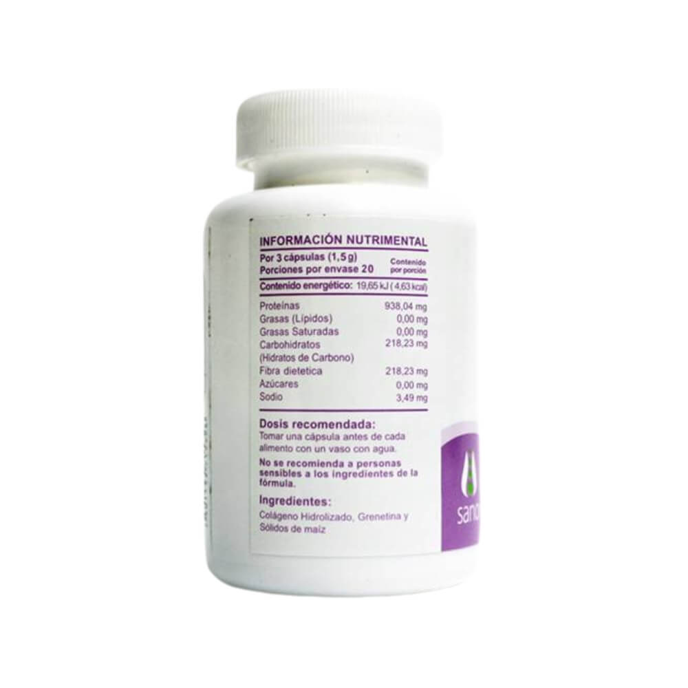 Colágeno Hidrolizado 60 Caps - Sano Mundo