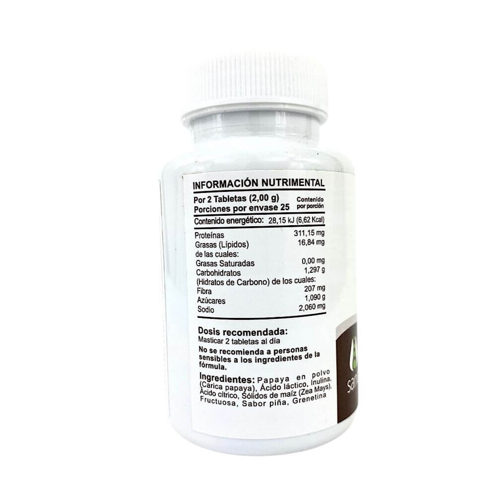 Enzilac, Enzimas digestivas 50 Tabl 1g c/u - Sano Mundo