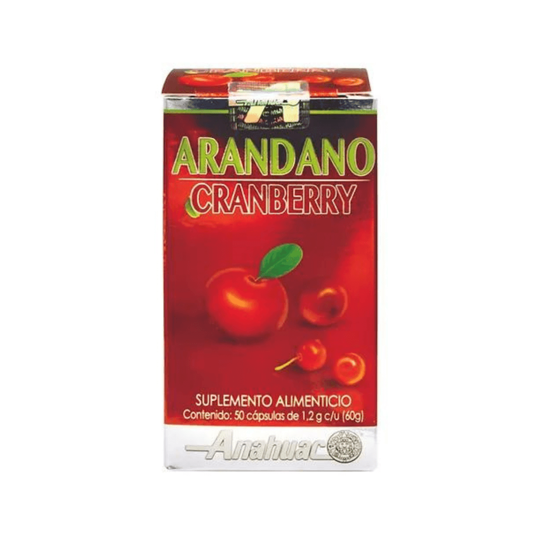 Arandano Cranberry 50 Caps 1200 mg c/u - Anahuac