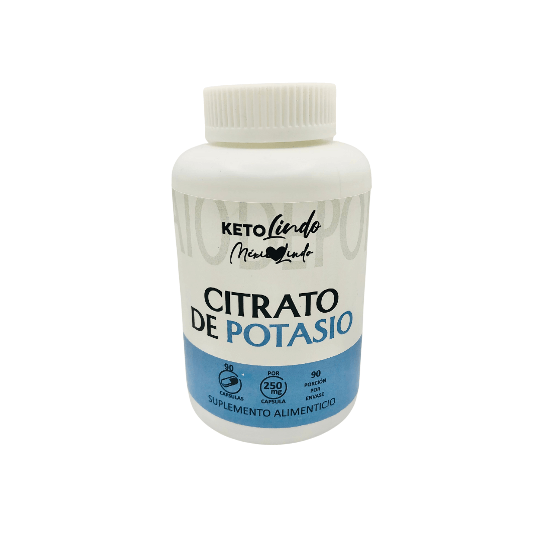 Citrato de Potasio 90 Caps 250 mg c/u - Mexico Lindo
