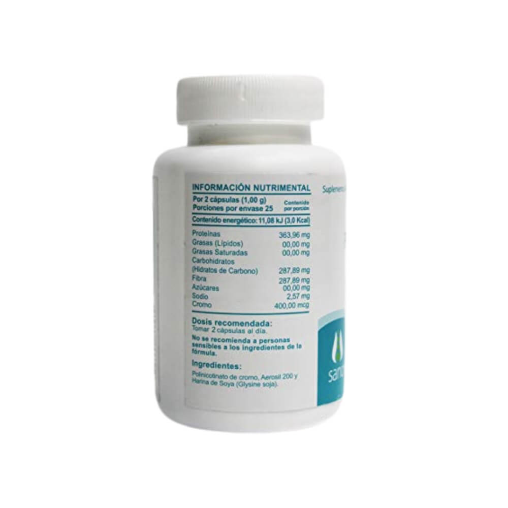 Polinicotinato de cromo (50 CAPS.) 500 Mg. - Sano Mundo