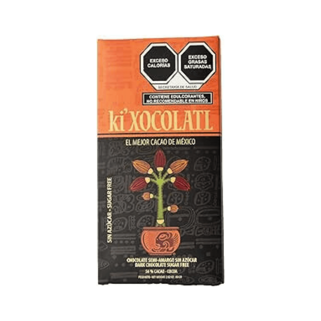 Chocolate Semi Amargo Sin Azúcar 80 G - Ki´xocolatl KITIK