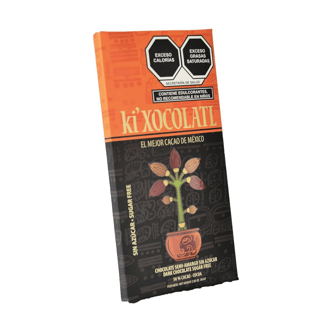 Chocolate Semi Amargo Sin Azúcar 80 G - Ki´xocolatl KITIK