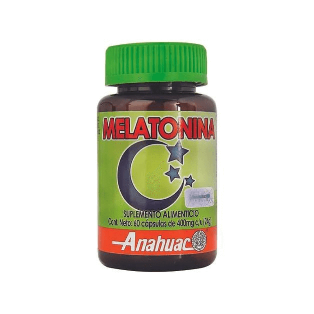 Melatonina 60 caps 400 mg c/u - Anahuac