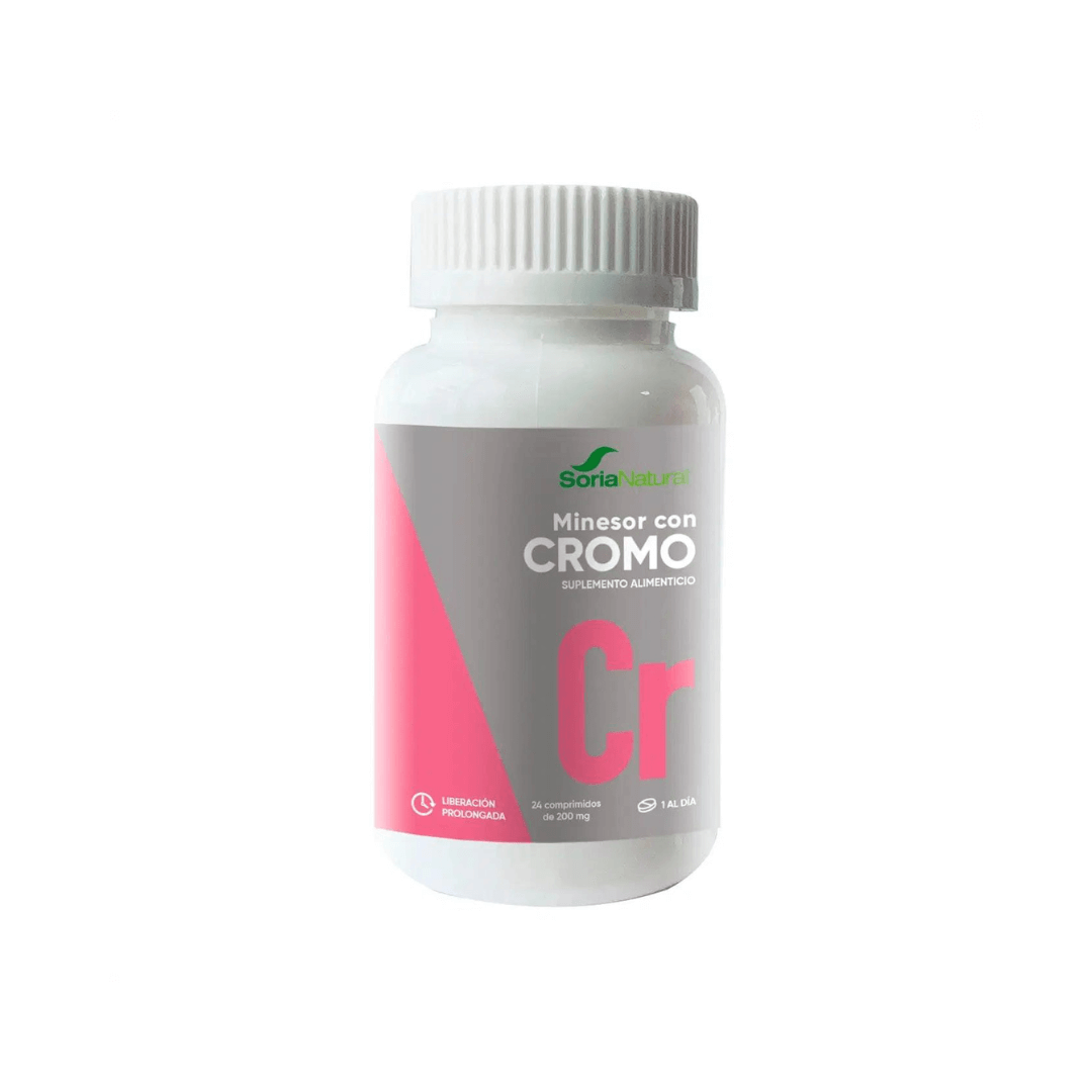 Minesor Con Cromo 24 Comprimidos 200 mg c/u - Soria Natural