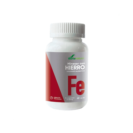 Minesor Con Hierro 32 Comprimidos 200 mg c/u - Soria Natural
