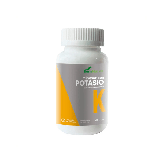 Minesor Con Potasio 20 Comprimidos 1300 mg c/u - Soria Natural