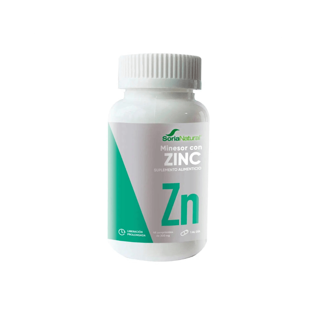 Minesor Con Zinc 48 Comprimidos 200 mg c/u - Soria Natural