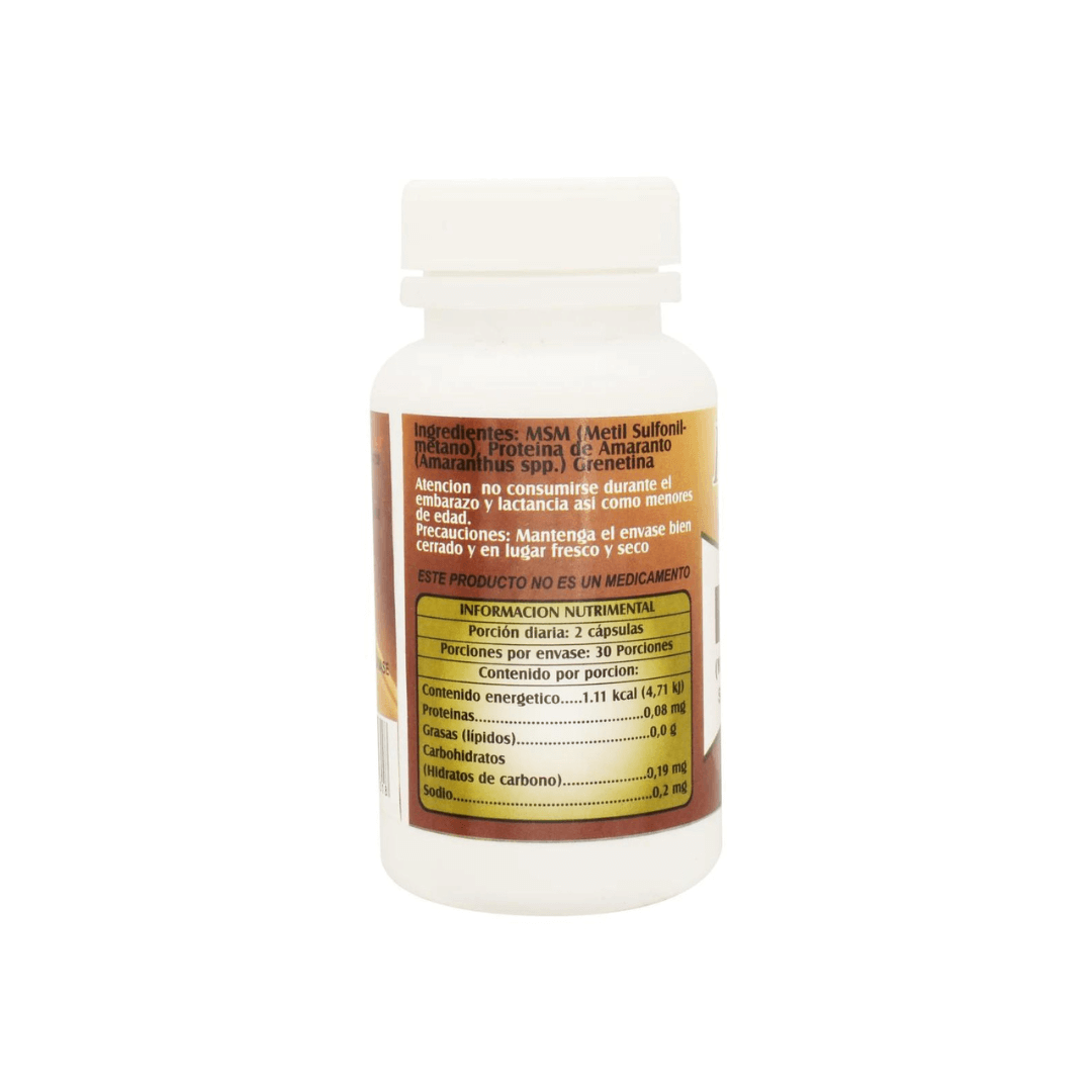 MSM Metilsulfonilmetano 60 Caps 550 mg c/u - Riket Natural