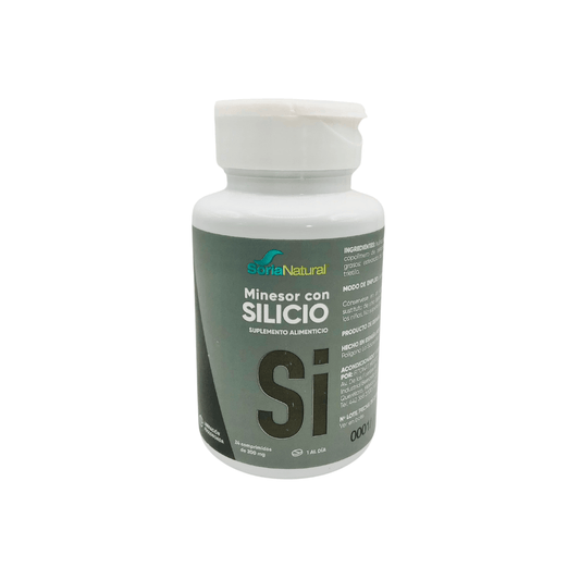 Minesor Con Silicio 24 Comprimidos 200 mg c/u - Soria Natural
