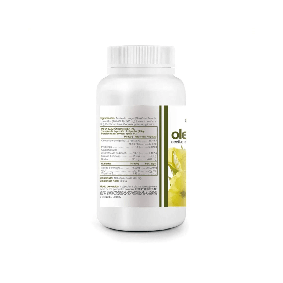 Olestagra aceite de onagra 100 Caps 702 mg c/u - Soria Natural