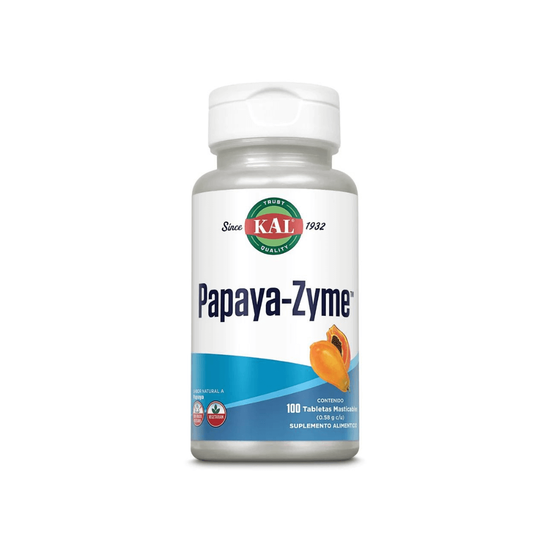 Papaya-Zyme 100 Caps - KAL