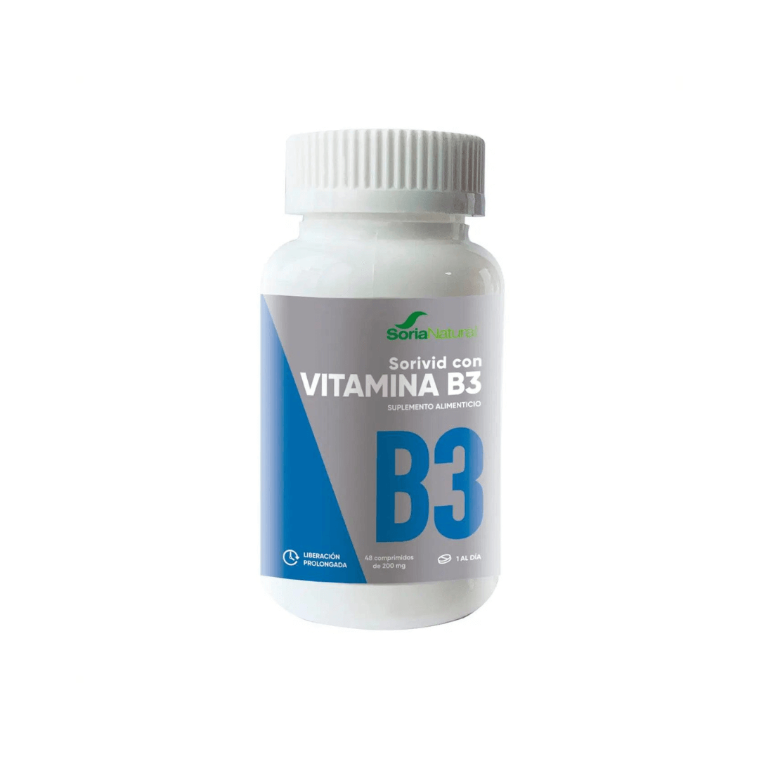 Sorivid Con Vitamina B3 48 Comprimidos 200 mg c/u - Soria Natural