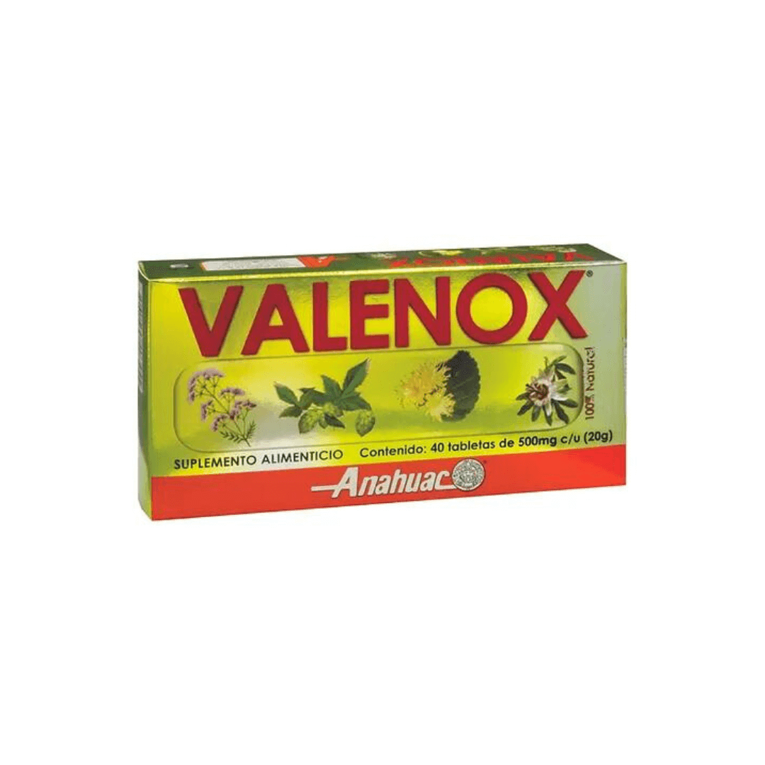 Valenox 40 Tabletas 500 mg c/u - Anahuac