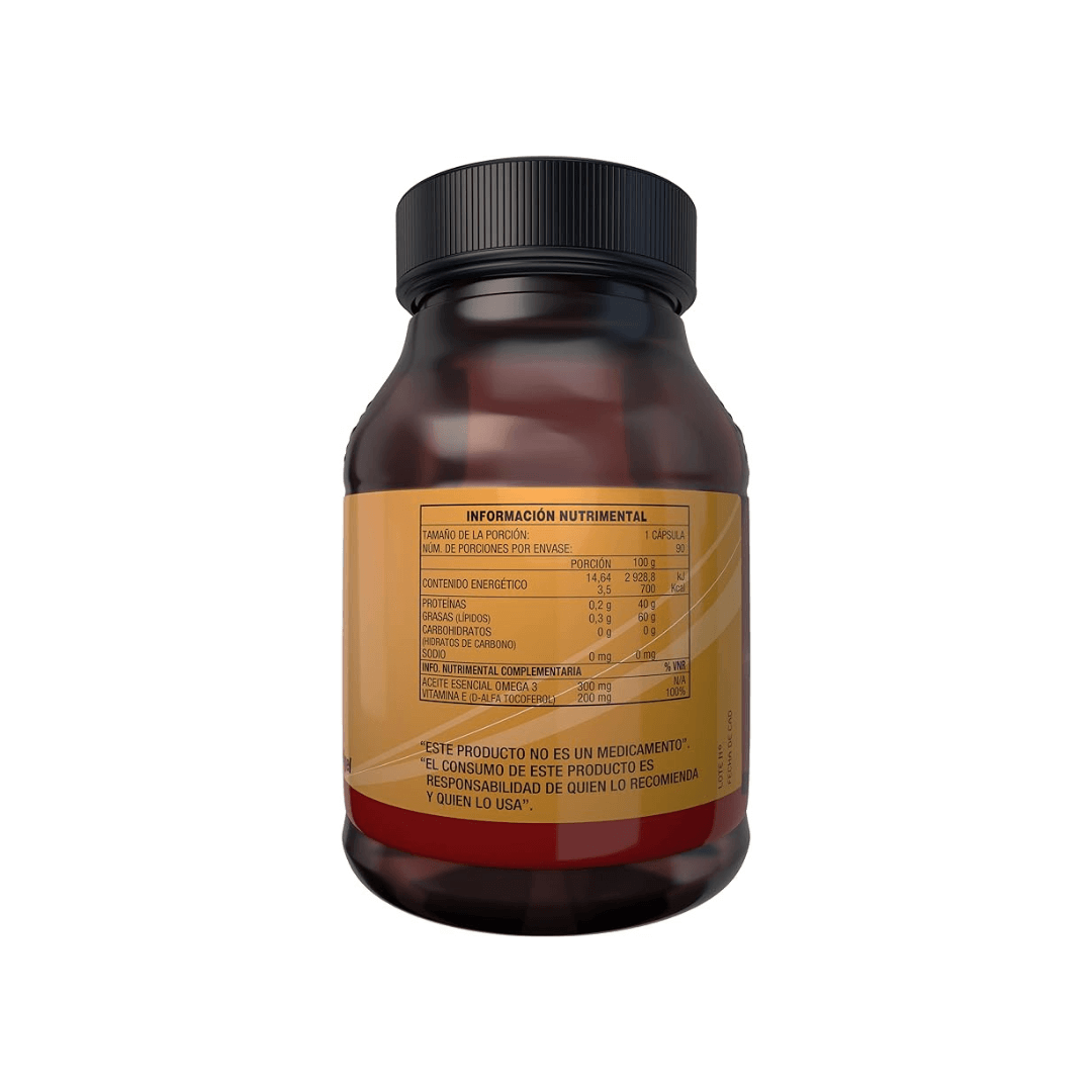 Vitamina E-400 Con Omega 3 30 Caps 500 mg c/u - Essential Nutrition
