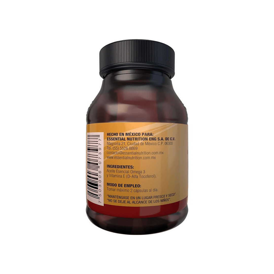 Vitamina E-400 Con Omega 3 30 Caps 500 mg c/u - Essential Nutrition