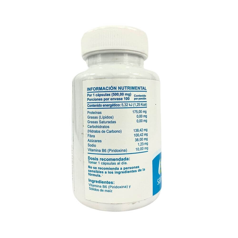 Vitamina B6 (100 CAPS.) 100 Mg. - Sano Mundo