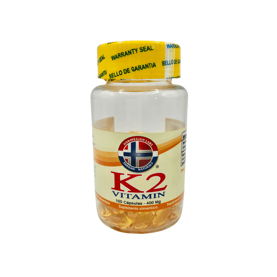 Vitamina K2 100 caps 400 mg c/u - Swedan Naturals